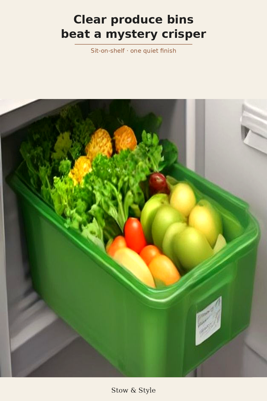 Clear fridge produce and deli bins
